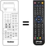Mando a distancia equivalente 597-080E
