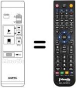 Replacement remote control 613.071.0543
