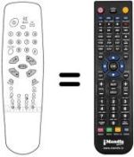 Mando a distancia equivalente Akai TV 2107 T