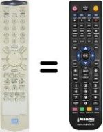 Replacement remote control 97P1R2KCA0