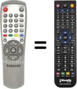 Mando a distancia equivalente Samsung CB 20F42 T