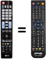 Mando a distancia equivalente LG 42 LD 575