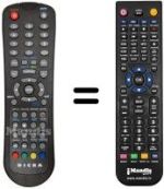 Replacement remote control Autovox AX 19DDT 58 HD