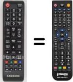 Mando a distancia equivalente Samsung PS 50B430