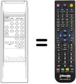 Mando a distancia equivalente Dual CHASSIS TV 6