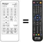 Mando a distancia equivalente Hitachi C 33 P 900 VT