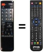 Mando a distancia equivalente CLE 876 F