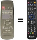 Mando a distancia equivalente Hitachi CMP 412 HDE