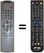 Replacement remote control Toshiba 14 VL 33