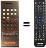 Mando a distancia equivalente CT-937