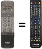 Mando a distancia equivalente CT 9734