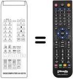 Replacement remote control Atlantic DIGICOMPUTER 44 KEYS