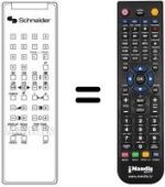 Replacement remote control DTV 1