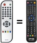 Replacement remote control Sansui DVB 01