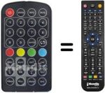 Mando a distancia equivalente Ctc DVB-T 769