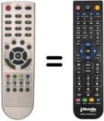 Mando a distancia equivalente Homecast EM1150