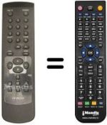 Replacement remote control Hitachi VT-FX940E VPS