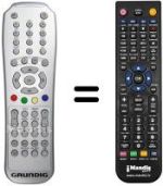 Mando a distancia equivalente Grundig GULENAR 026 HDIB