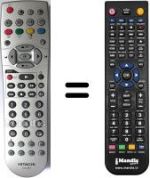 Replacement remote control Hitachi 55 PD 5200