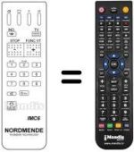 Replacement remote control NordMende GALAXY 36 XP