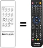 Mando a distancia equivalente Audiosonic KT 8349