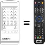 Mando a distancia equivalente Audiosonic KT 8451