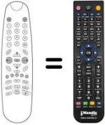 Mando a distancia equivalente Audiosonic KT 9273 NSTX