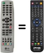 Mando a distancia equivalente LG KE 21 P 34T