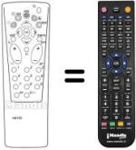 Replacement remote control Brandt 36130 RI