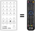 Mando a distancia equivalente MECATRON 6708