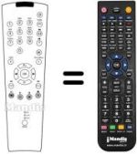 Mando a distancia equivalente Grundig MW 7015018