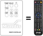 Mando a distancia equivalente Sonoko TVC 6092