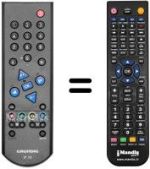 Mando a distancia equivalente Grundig GREENVILLE 560 SE 5587 TOP