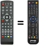 Comandament a distància equivalent MPMAN DVB-T 3500