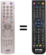 Mando a distancia equivalente JVC PD-42B50BU