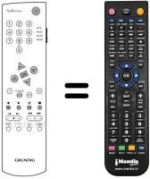 Mando a distancia equivalente Grundig PLANATRON 2 PW 110-520 / 9