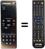 Replacement remote control Thorn FV 10 B