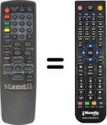 Mando a distancia equivalente Daewoo DVS 20 FBT