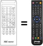Mando a distancia equivalente RC-1008 E VIDEOTEXT
