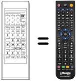 Mando a distancia equivalente RC-1053 E