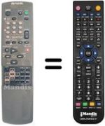 Mando a distancia equivalente RC-6VR08