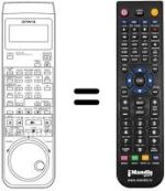 Mando a distancia equivalente Aiwa HV-F95AE