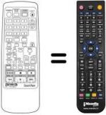 Mando a distancia equivalente RC-TFX1500Z