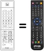 Mando a distancia equivalente Dual DTV 6332 M