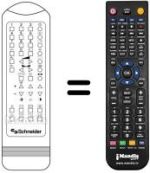 Replacement remote control RC 201
