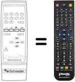 Replacement remote control RC 204
