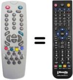 Mando a distancia equivalente Reflex CTV 2197 (100 CHANNELS)