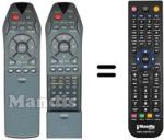 Replacement remote control RC 2550