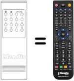 Replacement remote control RC 40