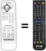Replacement remote control RC 4203 X